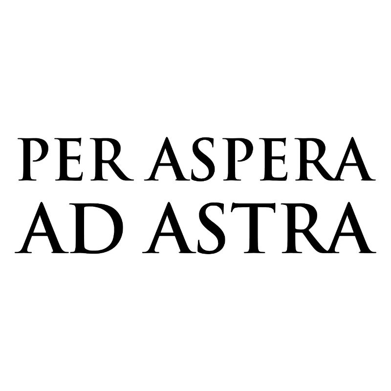 Per Aspera ad Astra Typografiedesign