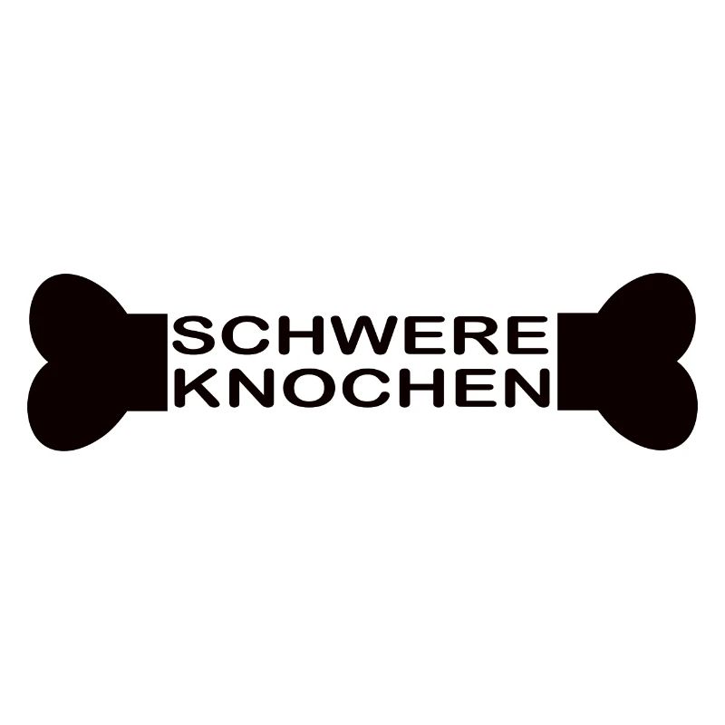 Schwere Knochen schwarz