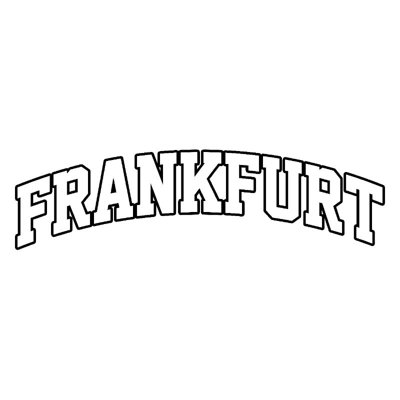 Frankfurt logo: Cosmopolitan collegiate design