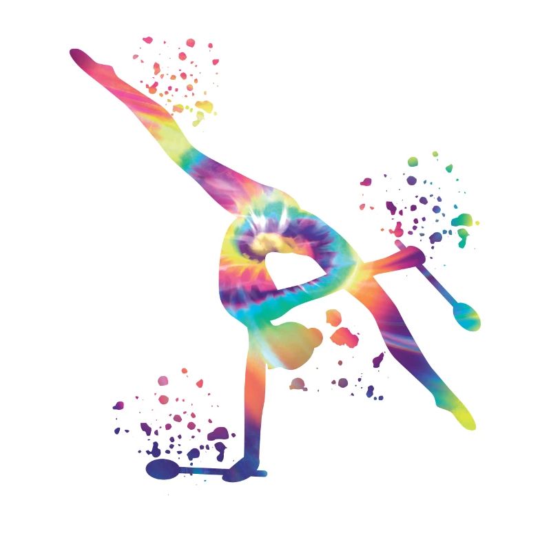 Ginnasta con clave ginnastica ritmica