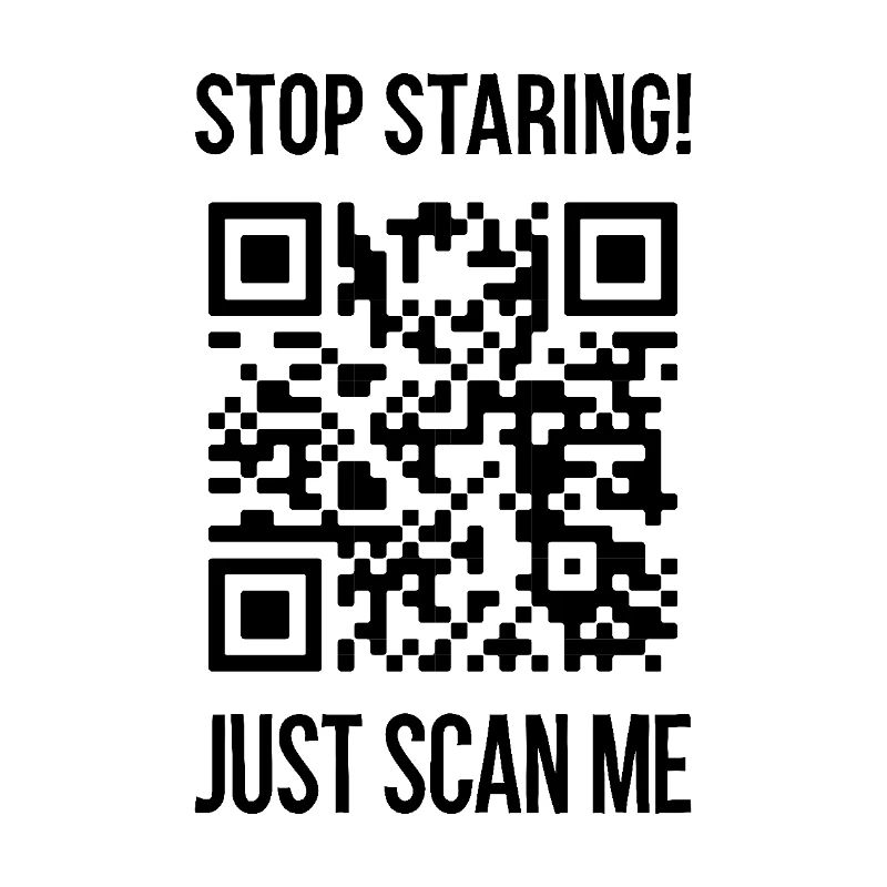 Scanne mich QR Code Wähle jeden Tag Freundlichkeit