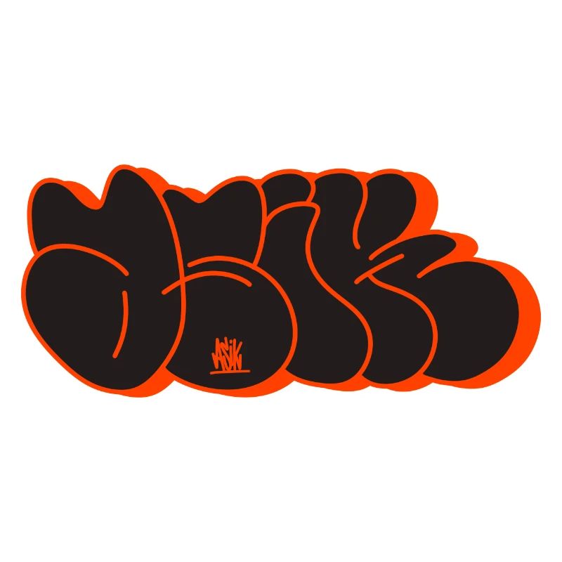 Asik Graffiti Throwup Simple Style Alphabet