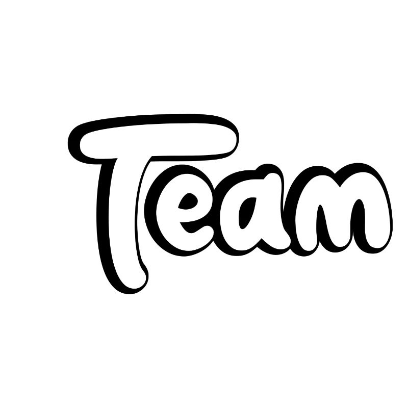 Team Comic Style Design für das Team