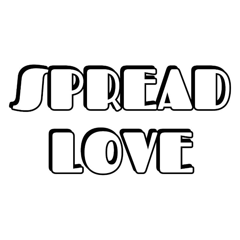 Spread Love Bold Typographic Design