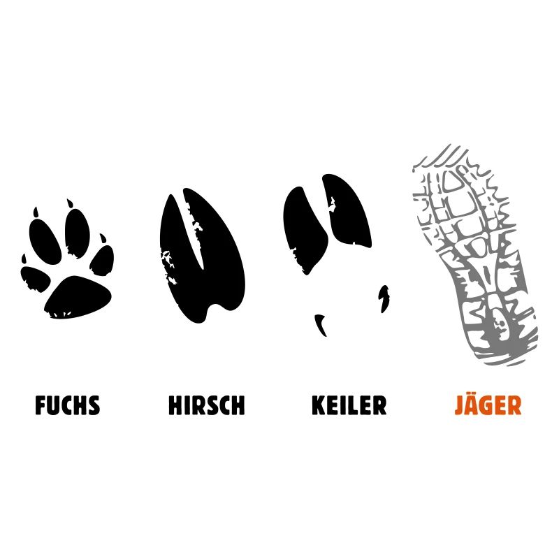 Fox, deer, wedge, hunter, step seal, track
