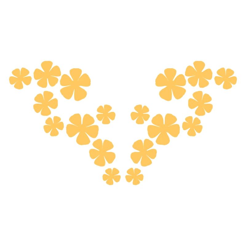 Many Pretty Flowers Colorful Decorative Pattern Beautiful