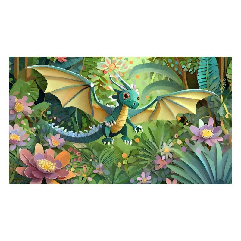 Drache im Urwald