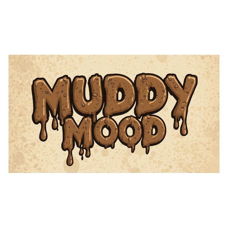 Conception de lettrage d’ambiance boueuse