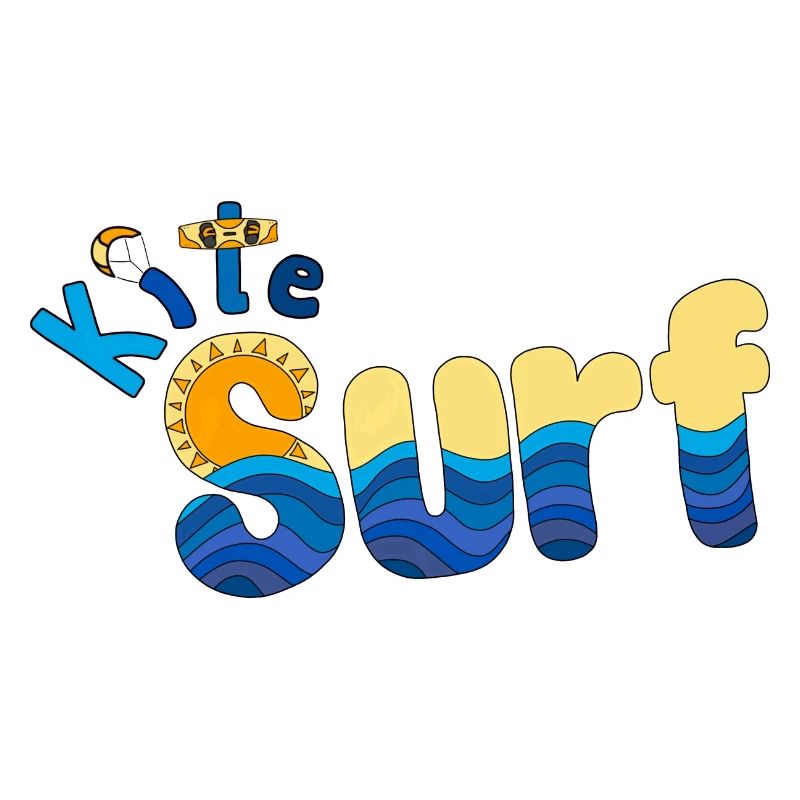 Kitesurf lettering