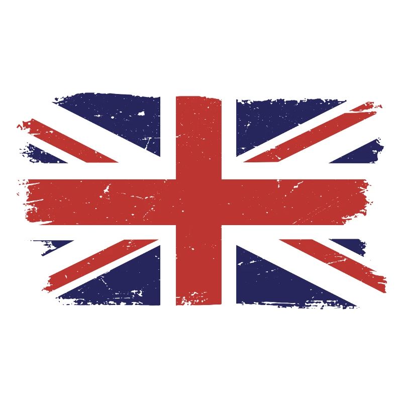 Imprimé drapeau de l’Union Jack brossé