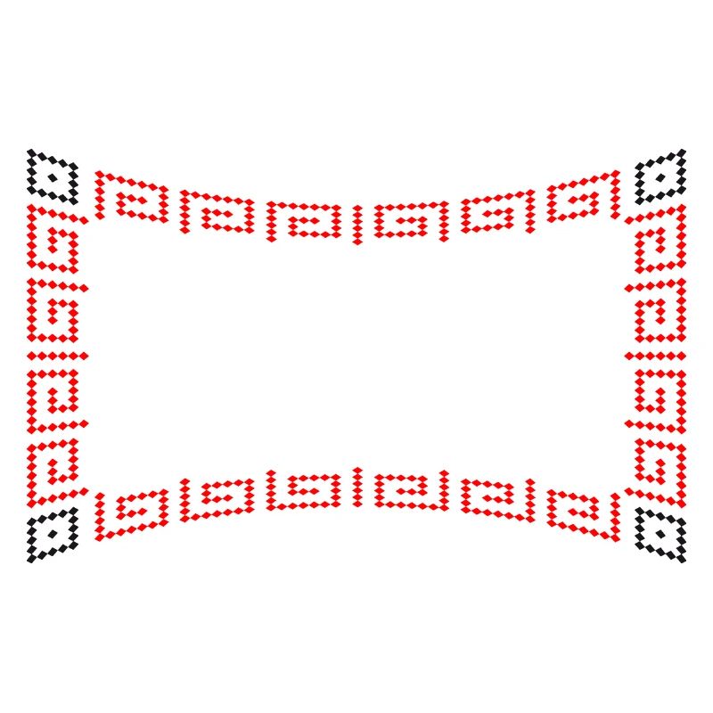 Frame pattern red