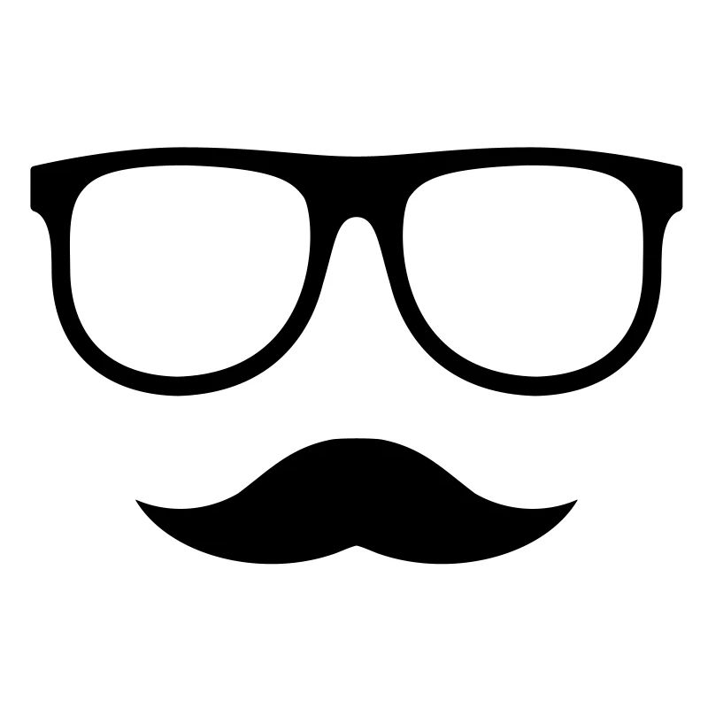 Mustache glasses