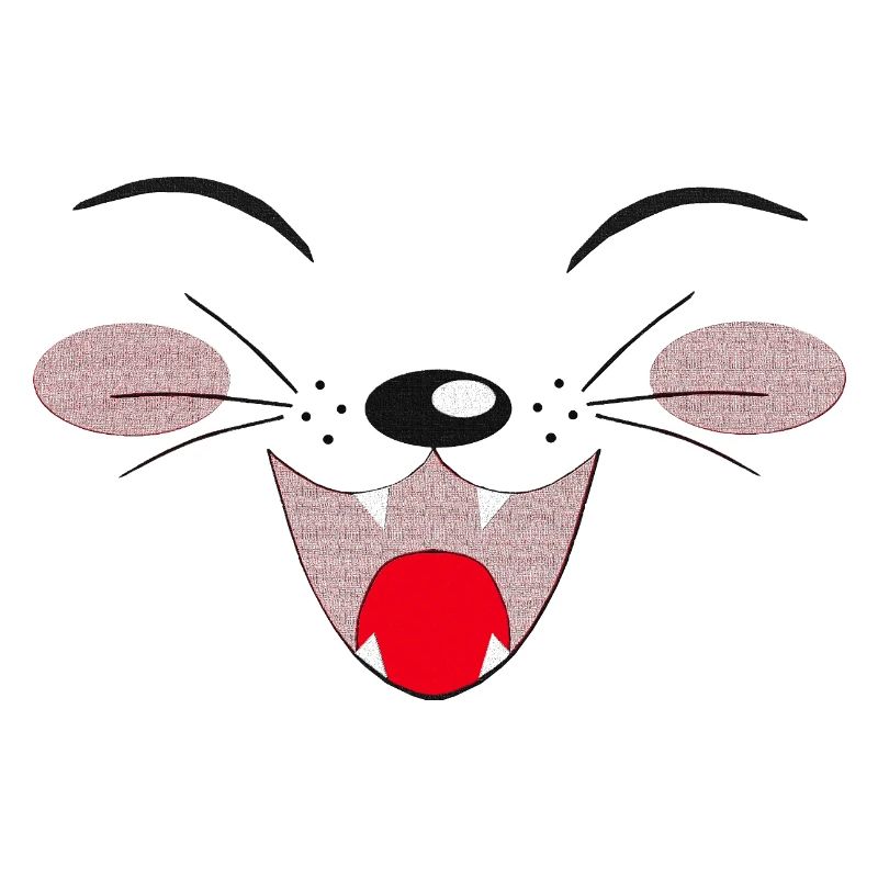 lachendes katzengesicht, lustige Tees
