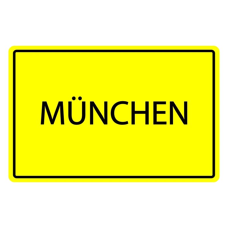 ortsschild münchen