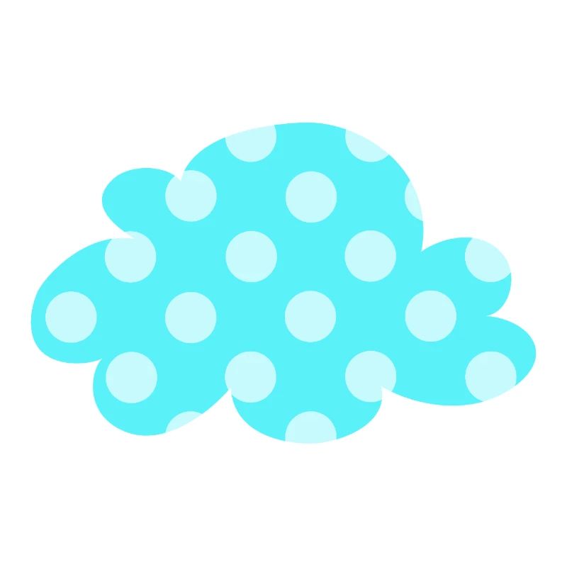 Points nuages Points Points Décoration de la chambre de bébé Enfants Météo