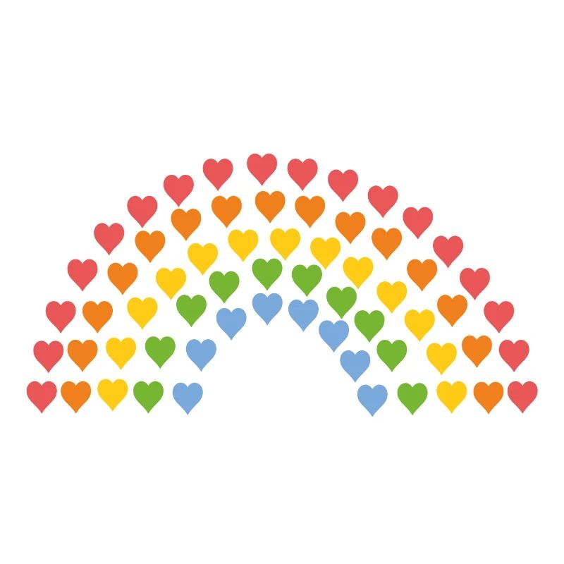 Rainbow from the heart