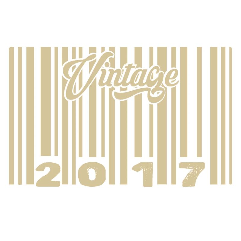 vintage 2017 Code barre 2017: Année 2025.