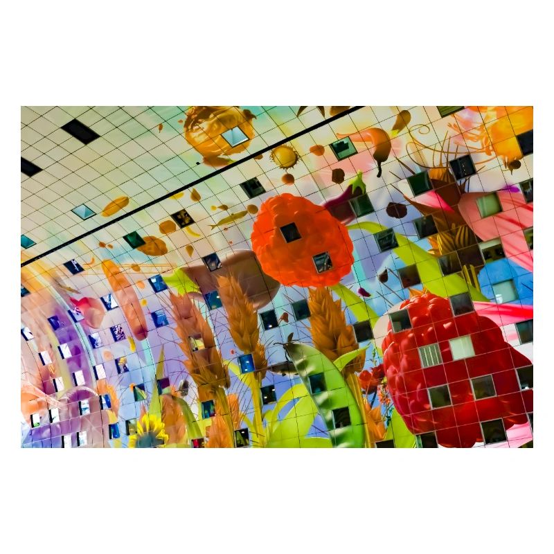 Conception de décor floral coloré joyeux