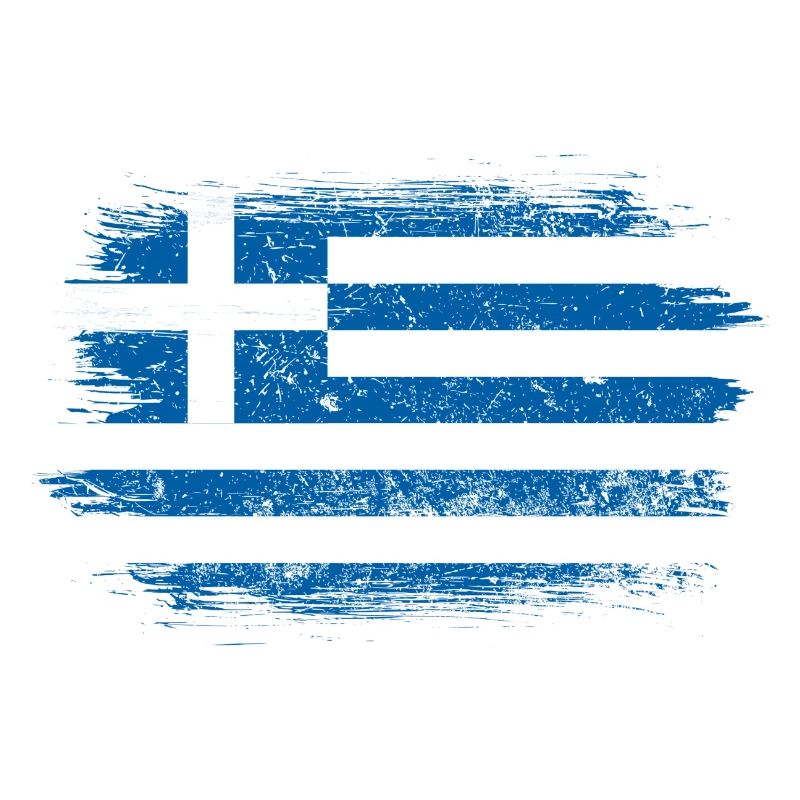 Drapeau grec brossé