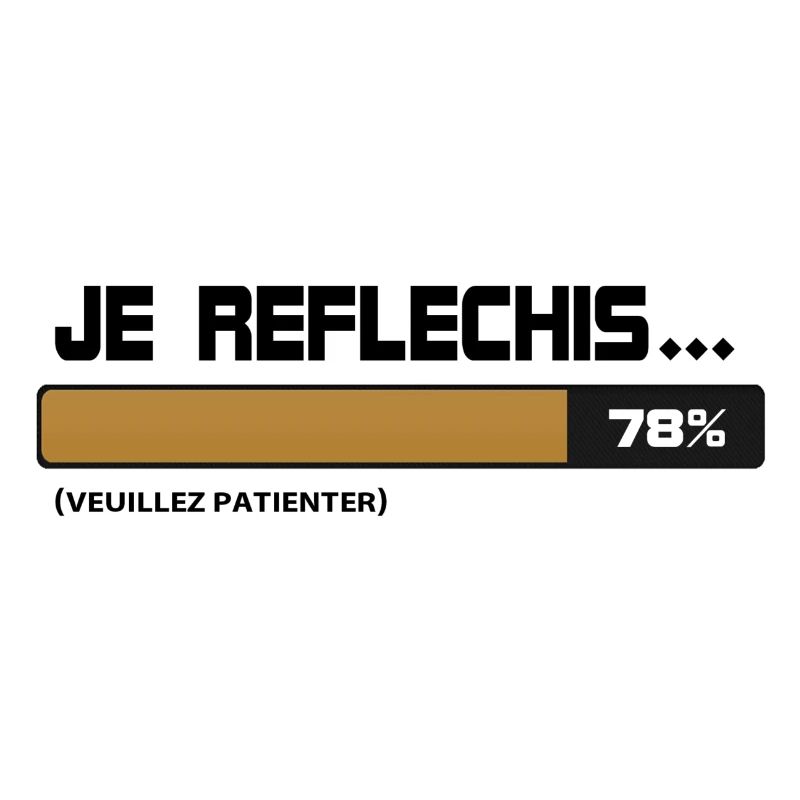 Ich dachte, warten, bitte warten (beige | schwarz)