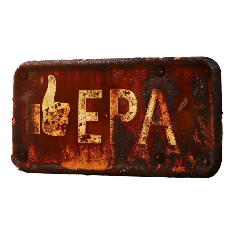 Rostiges LIKE EPA-Schild mit Retro-Feeling