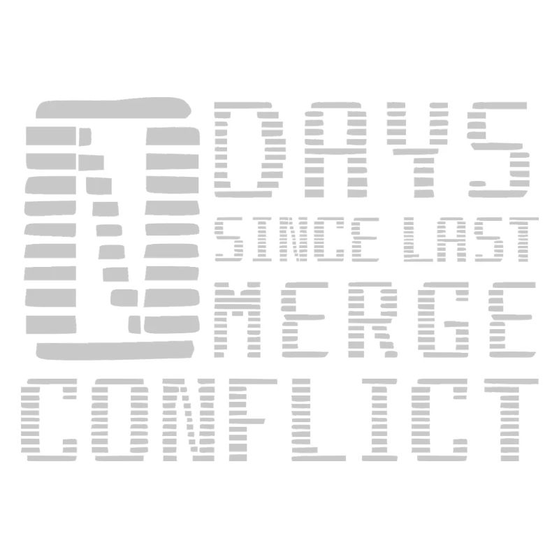 Merge Conflict Software Developer Entwickler geek