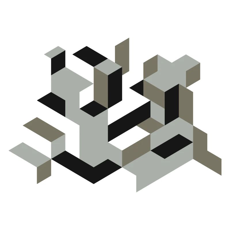 Perspective Construction Cube Dyeing Yourself Labyrinth 3D