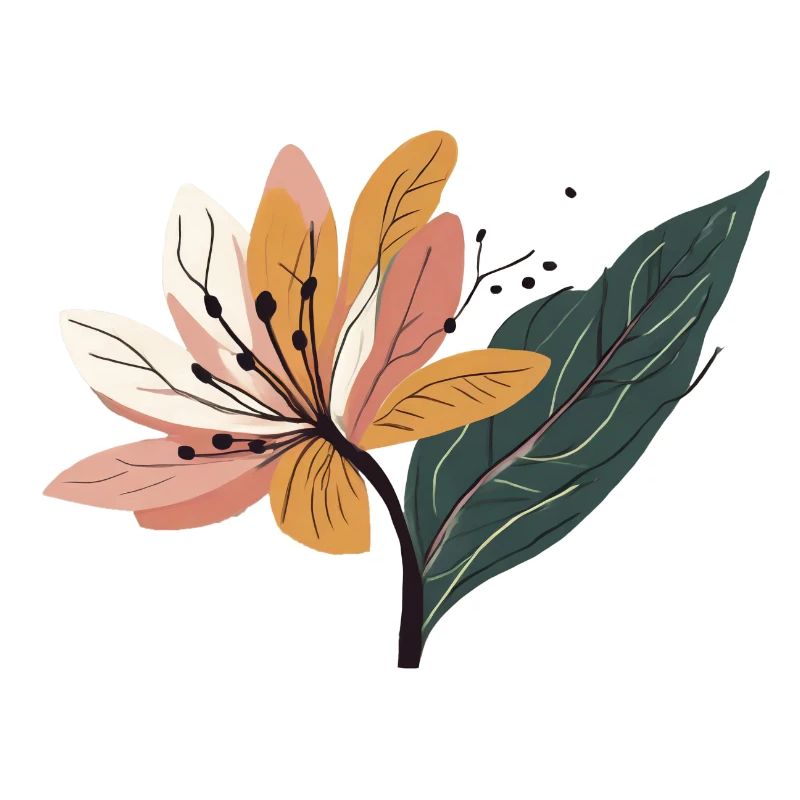 Fleur de lys minimaliste