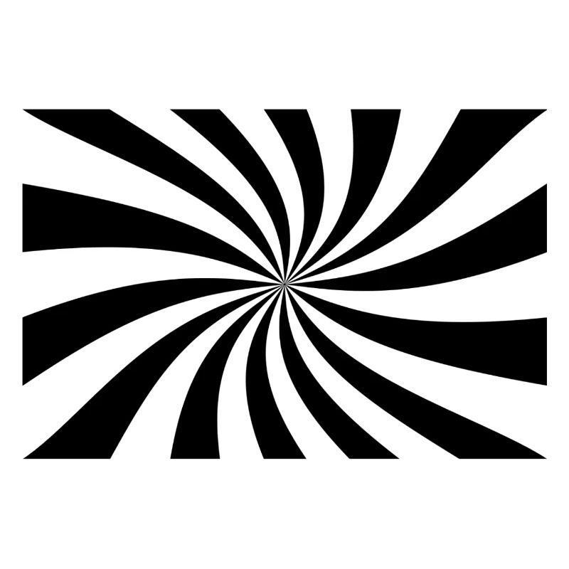 Hypnotische Schwarz-Weiß-Spirale