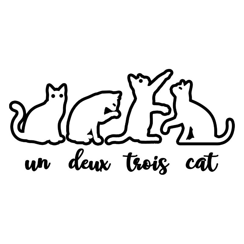 Un Deux Trois Katze Kitty Pet Lovers Geschenk