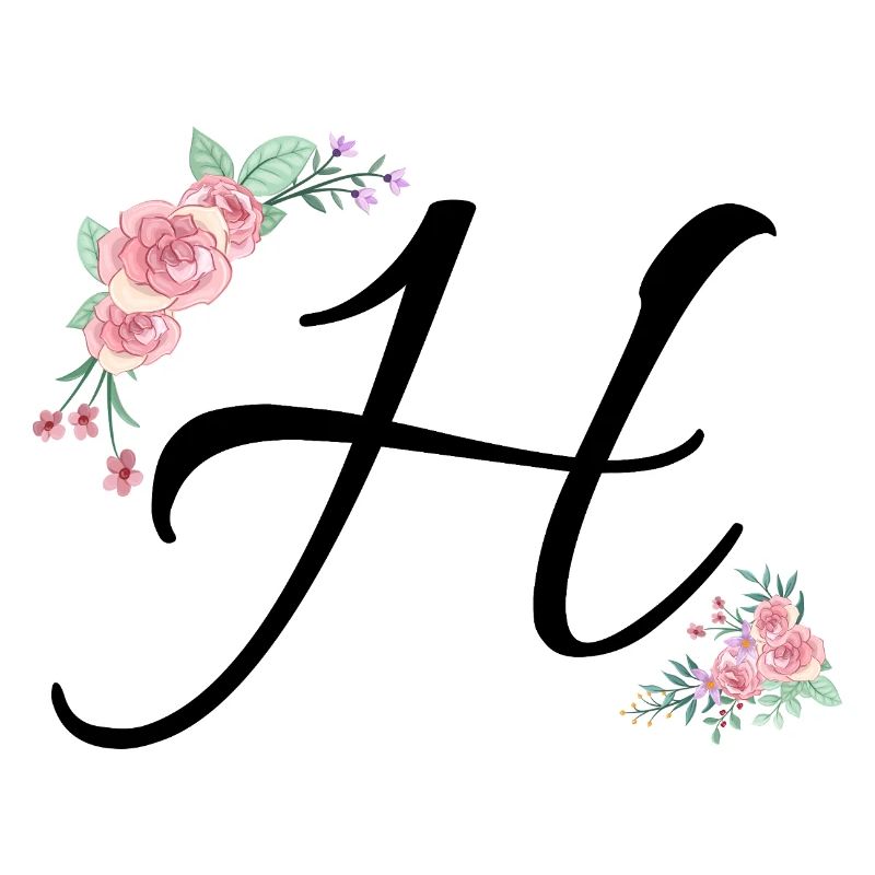 Buchstabe h Blumen