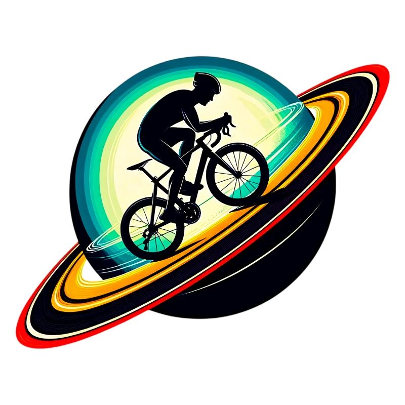 Cyclist on Saturn