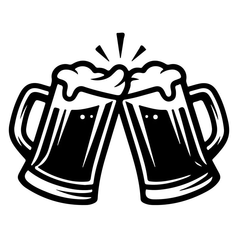 Bier Anstoßen Bierkrug