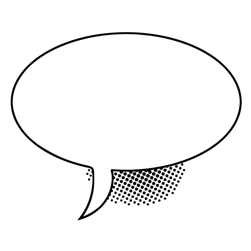 Sprechblase Oval