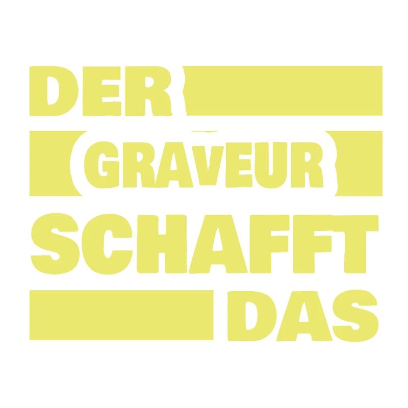 Graveur als Arbeit