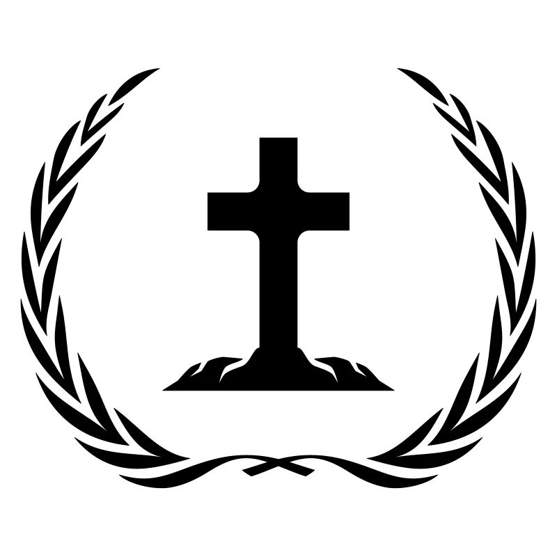 Couronne de symbole de croix