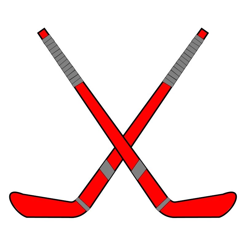 Gekreuzte Eishockeyschläger