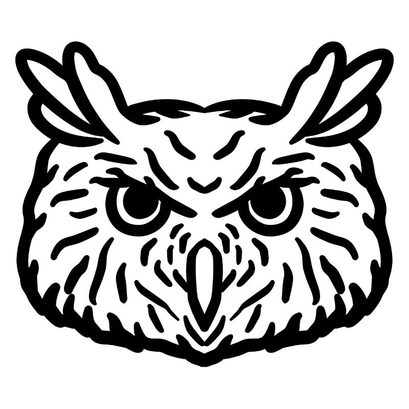 Eule schwarz