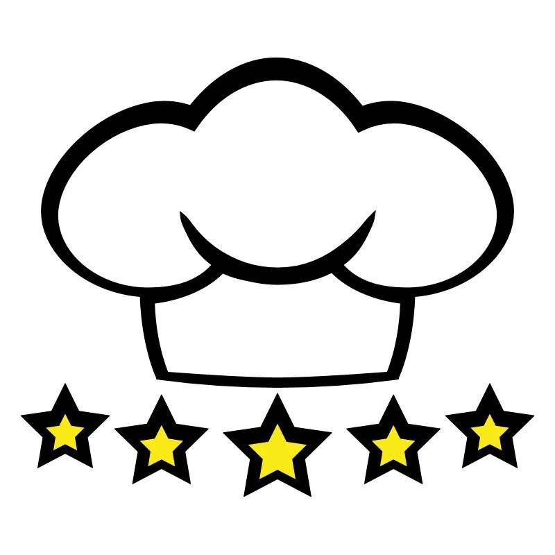 Chef Kitchen Chef's Hat 5 Star Master Cool