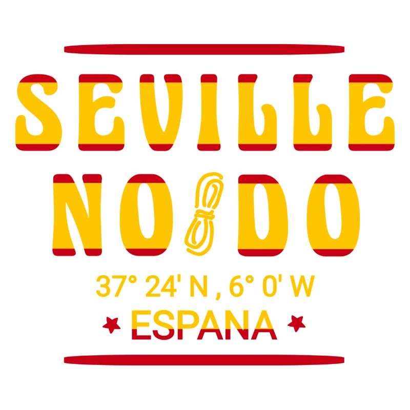 Seville coordinates with flag Spain