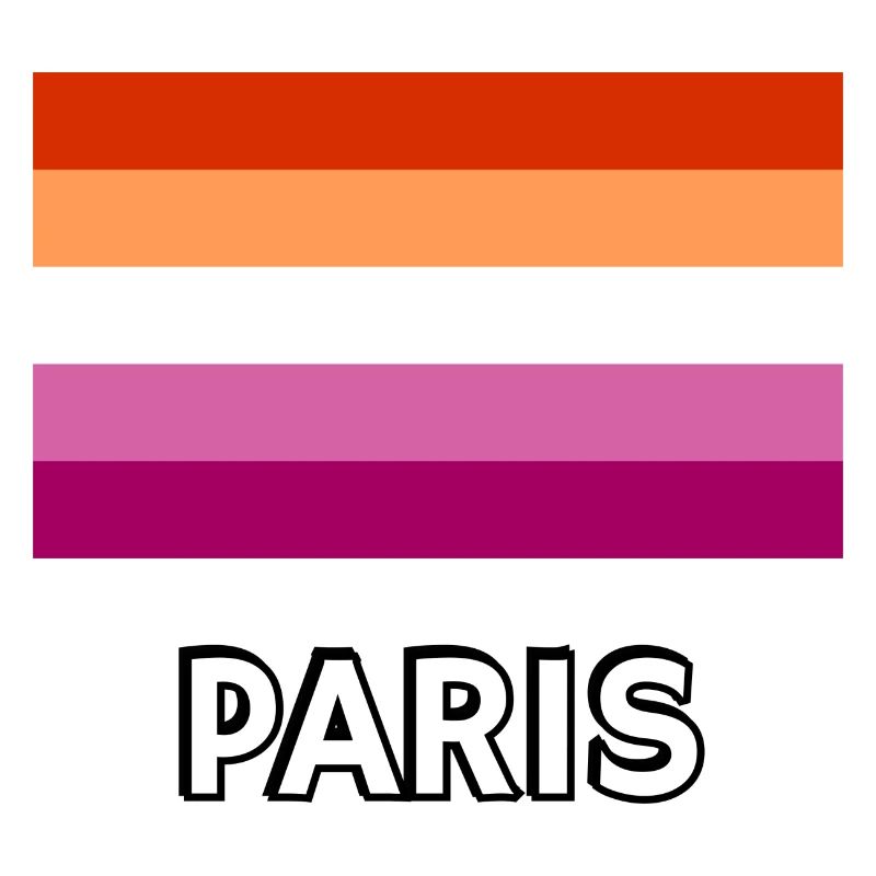 Drapeau de la fierté lesbienne Paris