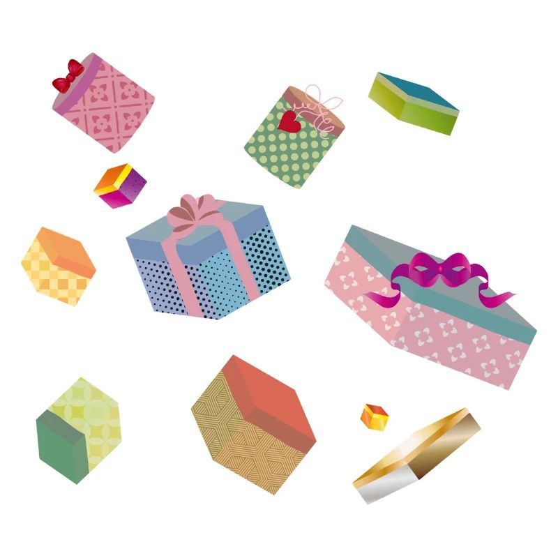Bunte Geschenkboxen – festlich verpackte Geschenke