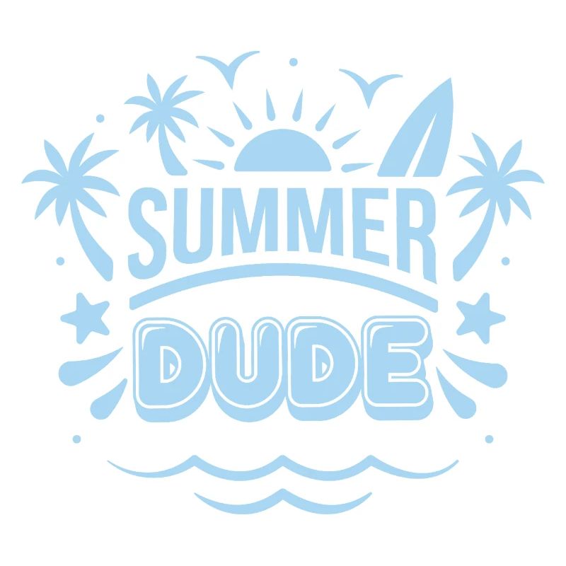 Summer Dude Surf Logo