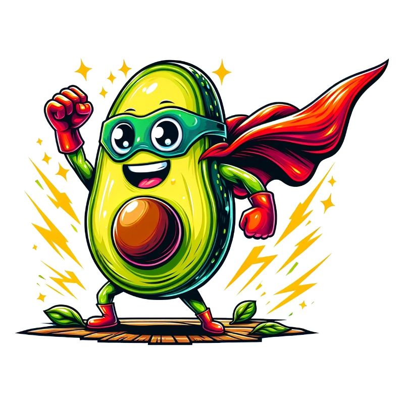 Avocado-Rächer mit Power-Punch