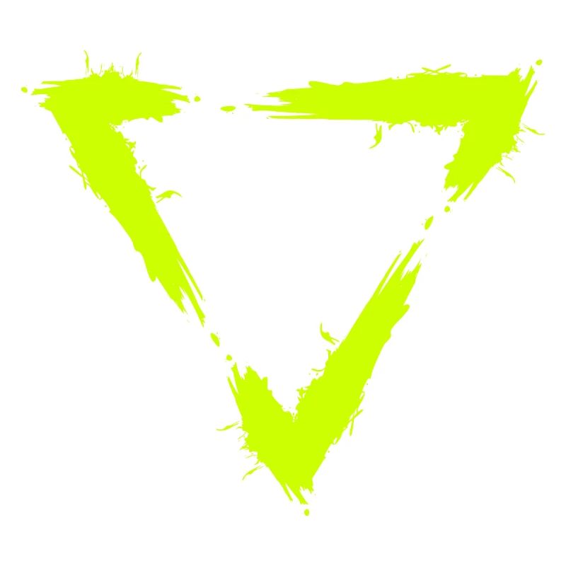 Symbol triangle brush design new yellow