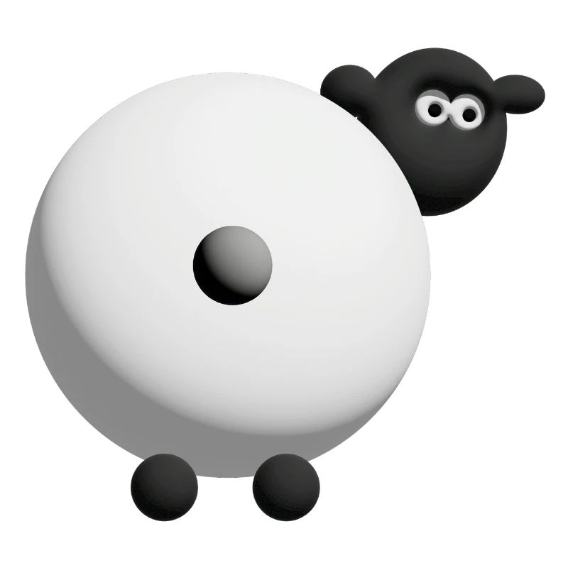 Conception de câlins 3D de mouton