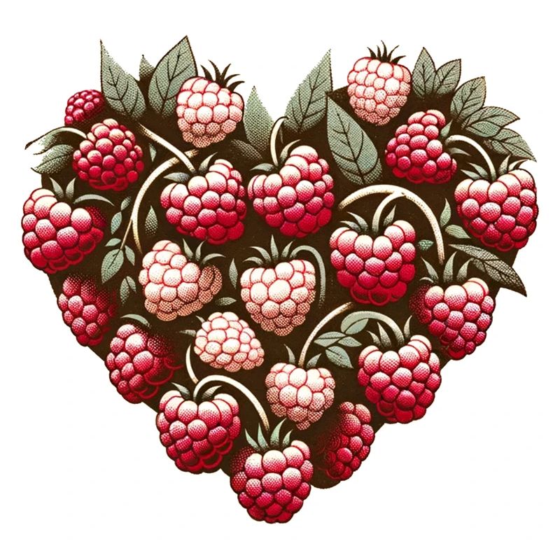 Raspberry Heart Pattern