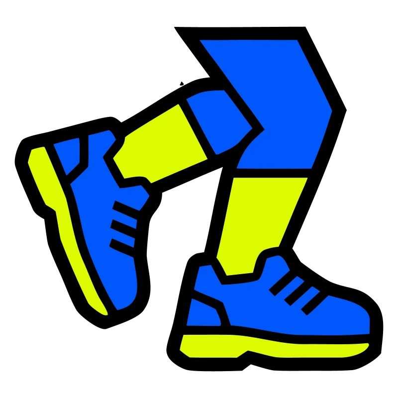 Jogging dynamique des jambes de coureur
