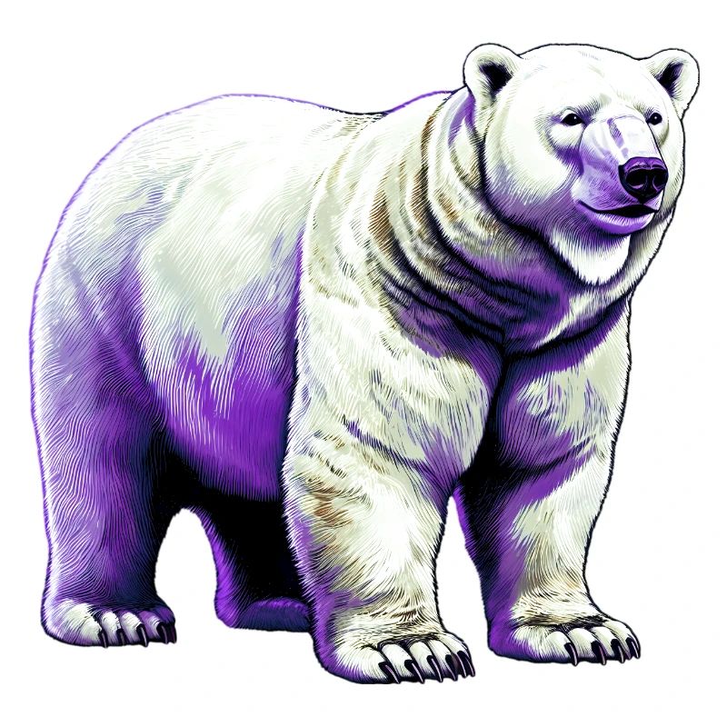 White polar bear