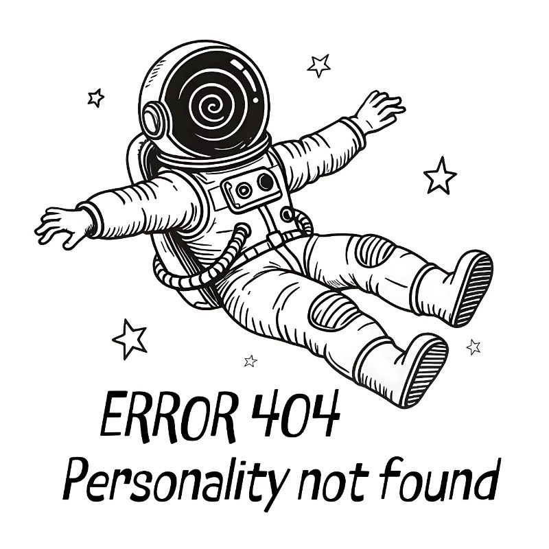 Astronaute Error 404: Personality not found